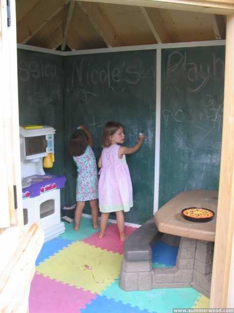 Petite pentagon kids playhouse plans