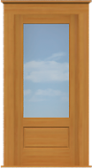Contemporary 1-Pane Single Door (37 1/2"W)