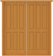 DD7 Full-size Double Solid Deluxe Doors