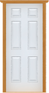 Fiberglass Solid Deluxe Single Door