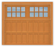 GD513 - Mahagony Raised Panel Garage Doors
