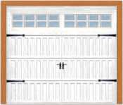 GD5200-S - Steel Carriage Insulated Garage Door with Stockton Window
