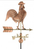 Copper Rooster Weathervane outdoor shed hardware