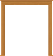 Traditional Single Door with Windows (82 1/2"W)