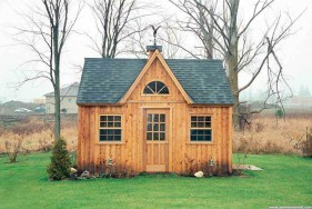 Telluride shed design 12x16 with double french doors seen from the front1. Id number 3494-5