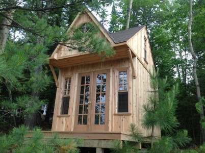 Glen Echo Cabin Plan In A Backyard