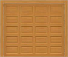 GD200 - Plain Raised Panel Mahogany Garage Door