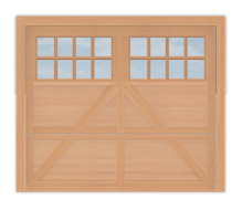 GD512R - Raised Panel Coach Style Garage Door 512